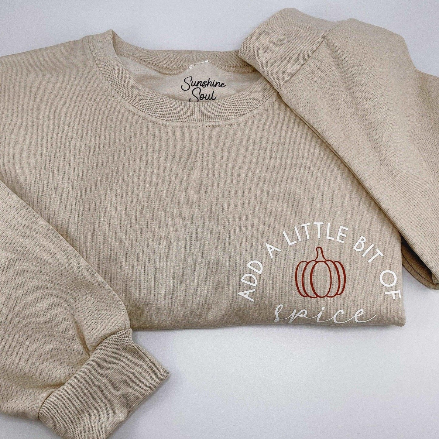 Add a Little Bit of Pumpkin Spice Crewneck Sweatshirt - Sunshine Soul MD