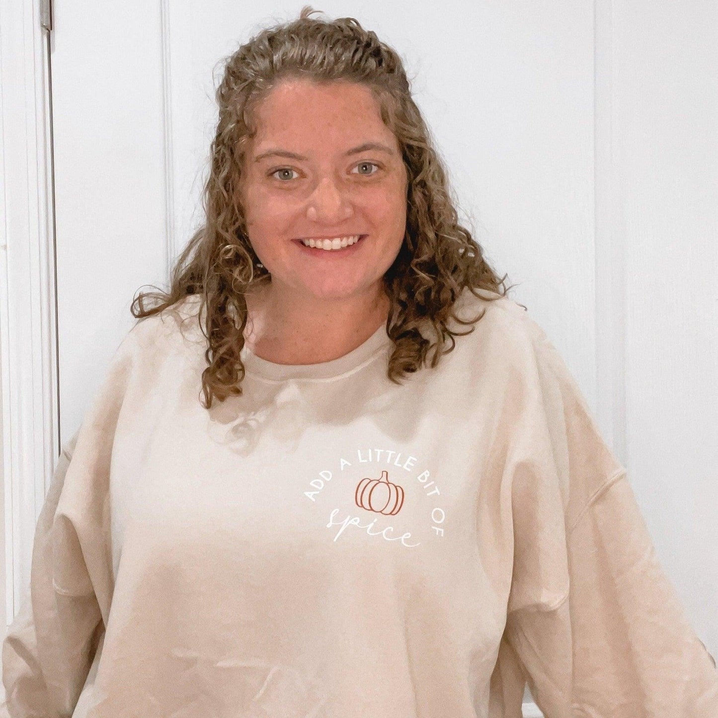 Add a Little Bit of Pumpkin Spice Crewneck Sweatshirt - Sunshine Soul MD