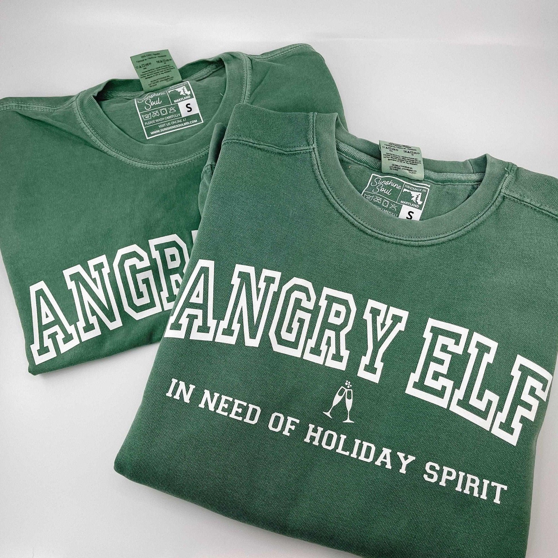 Angry Elf Sweatshirt - Sunshine Soul MD