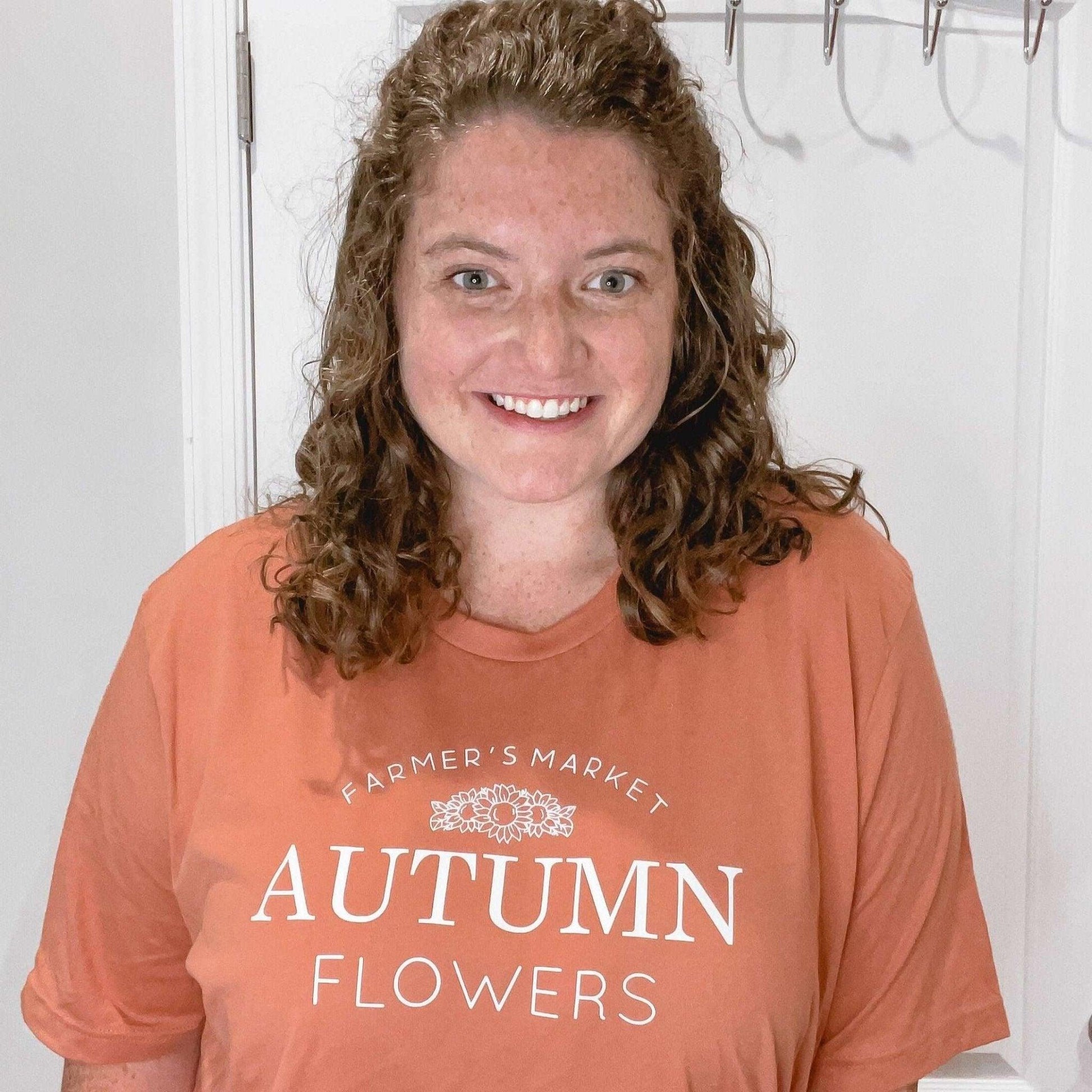 Autumn Flowers Short Sleeve T-Shirt - Sunshine Soul MD