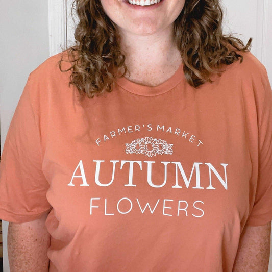 Autumn Flowers Short Sleeve T-Shirt - Sunshine Soul MD