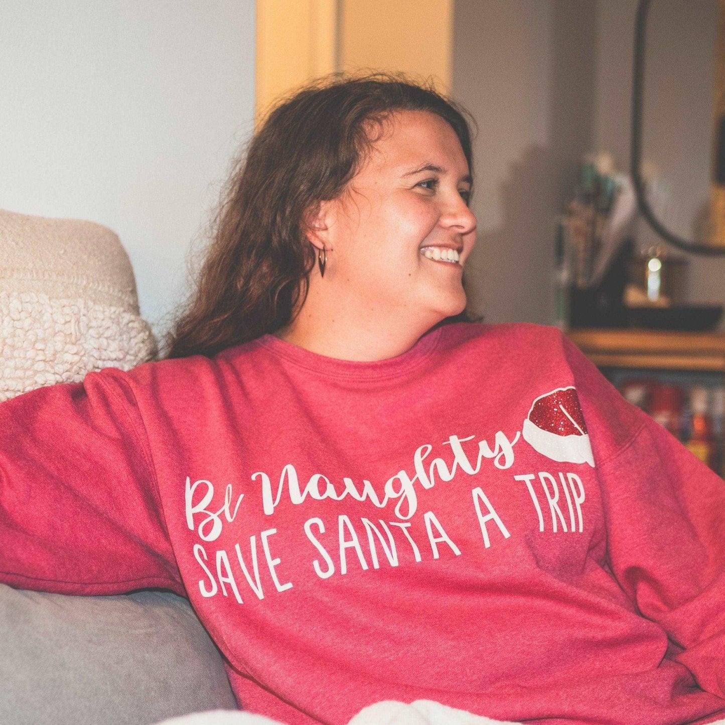 Be Naughty, Save Santa A Trip Crewneck Sweatshirt - Sunshine Soul MD