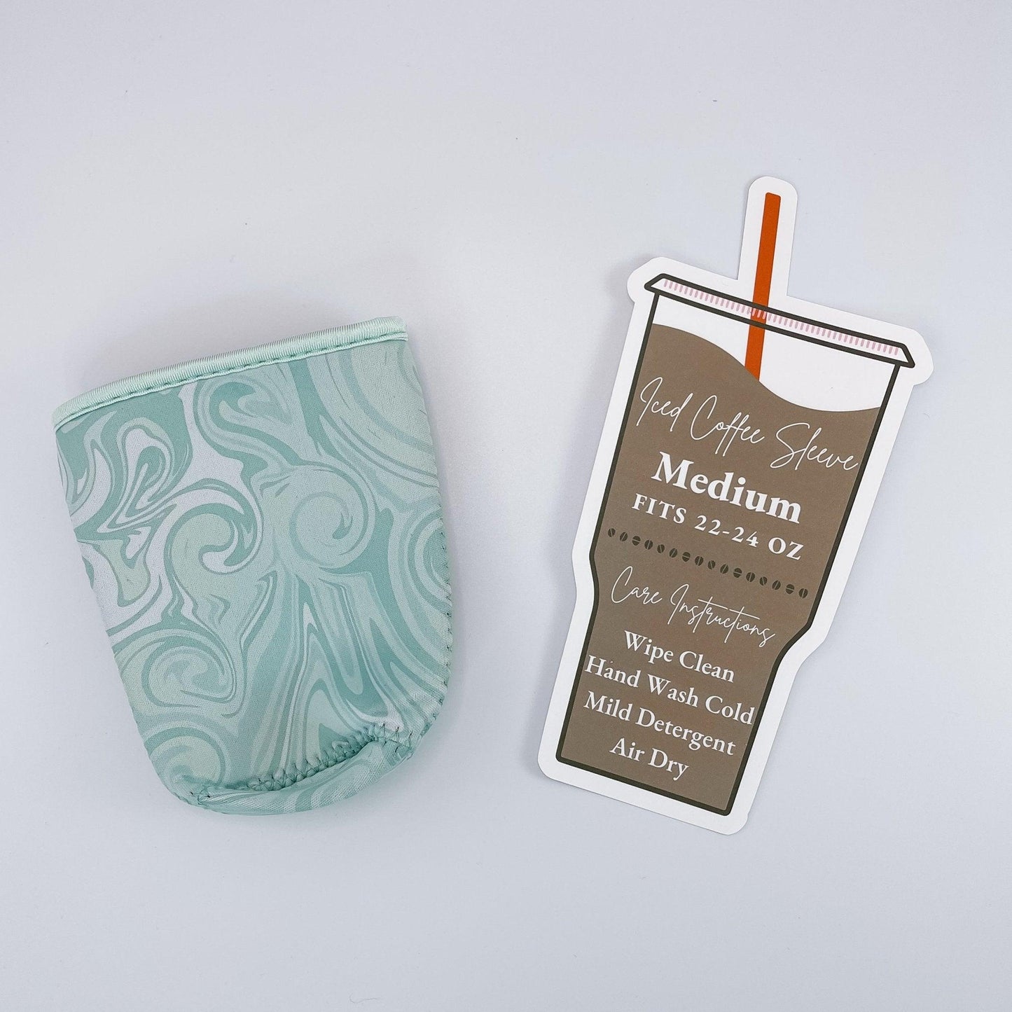 Blue Swirl Iced Coffee Sleeve - Sunshine Soul MD