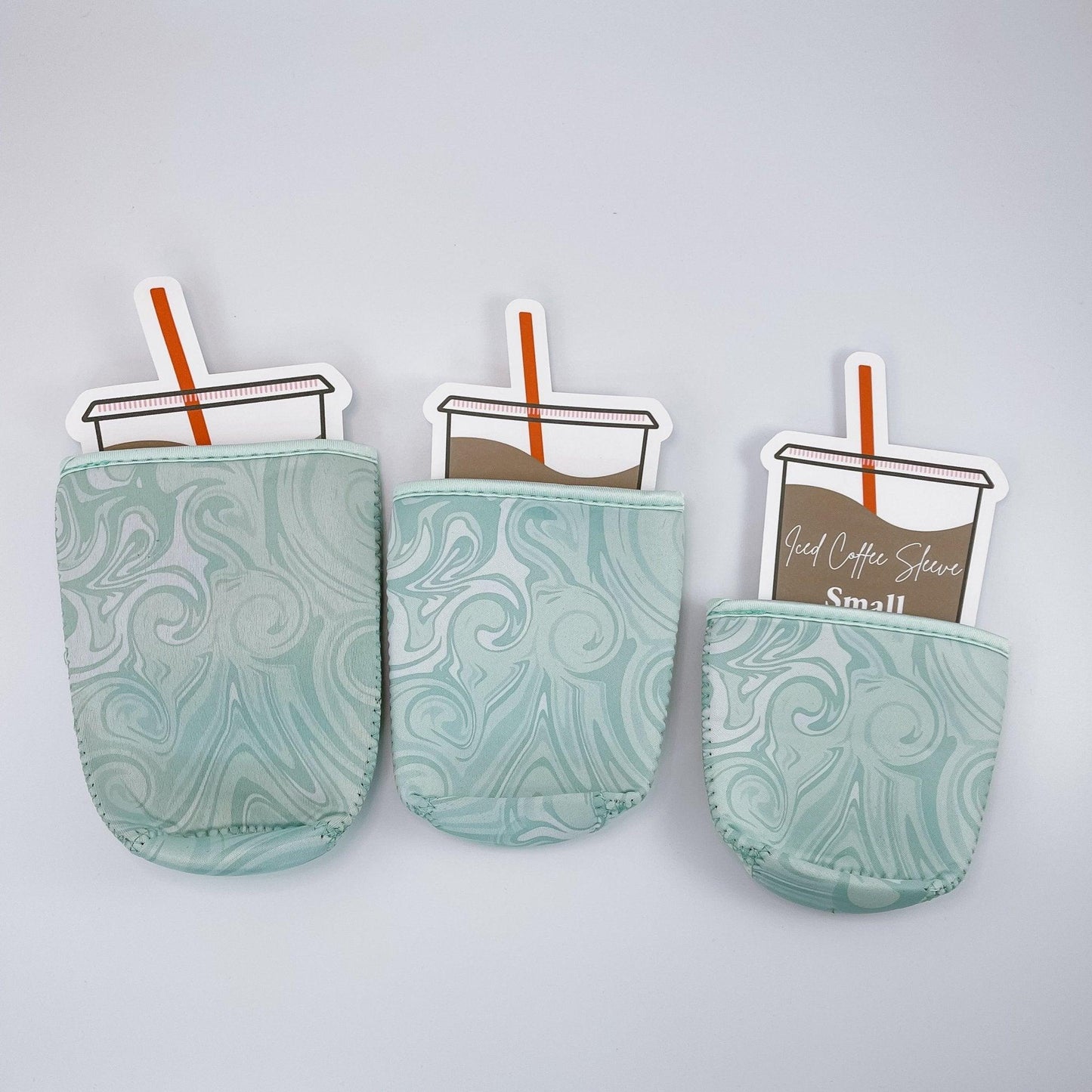 Blue Swirl Iced Coffee Sleeve - Sunshine Soul MD