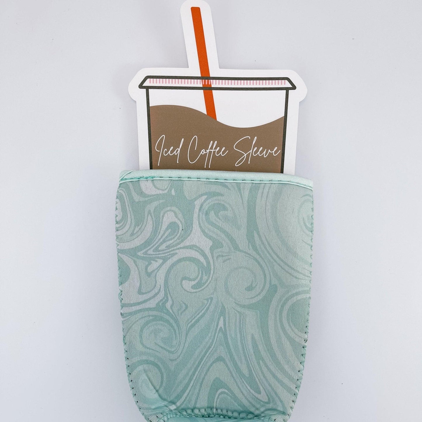 Blue Swirl Iced Coffee Sleeve - Sunshine Soul MD