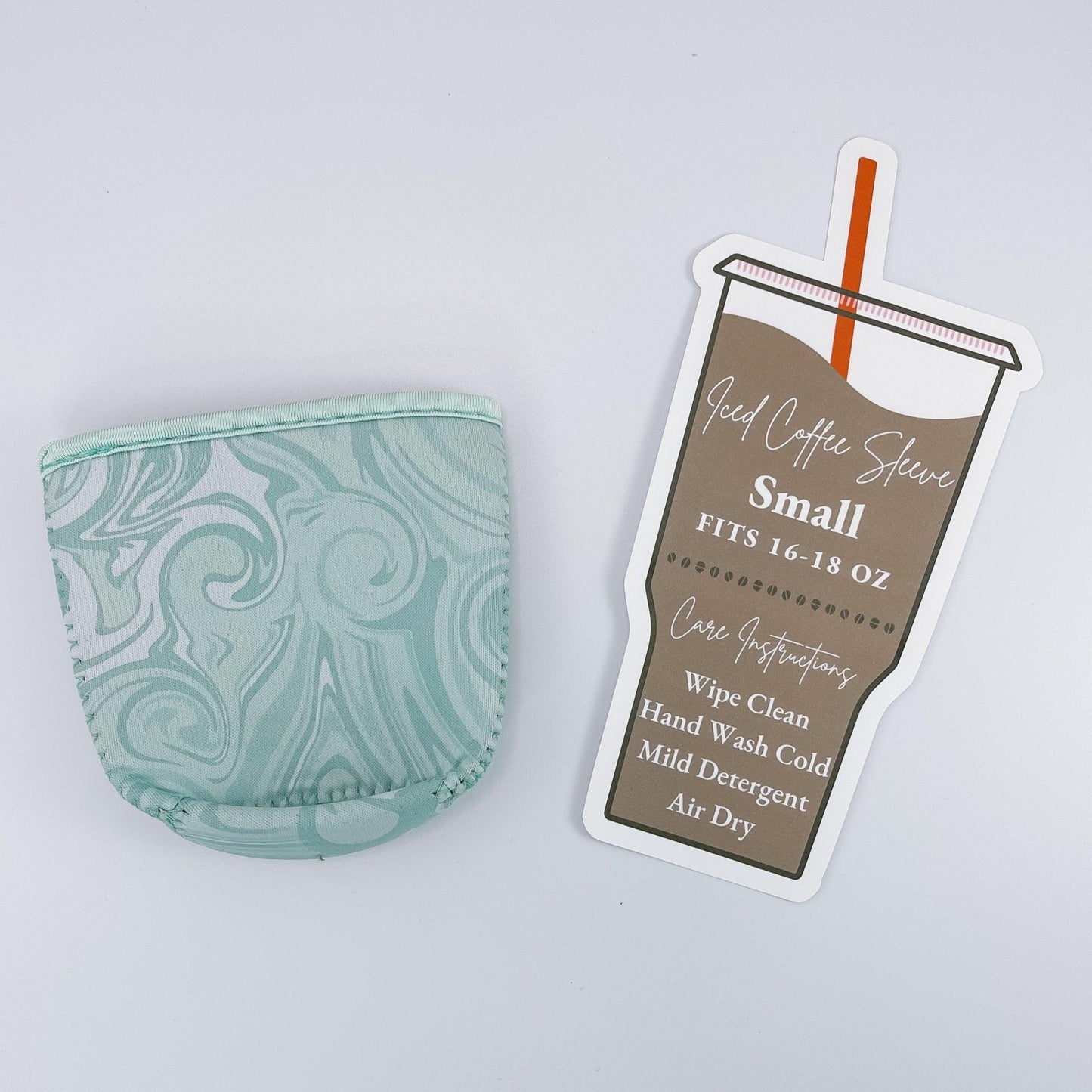 Blue Swirl Iced Coffee Sleeve - Sunshine Soul MD