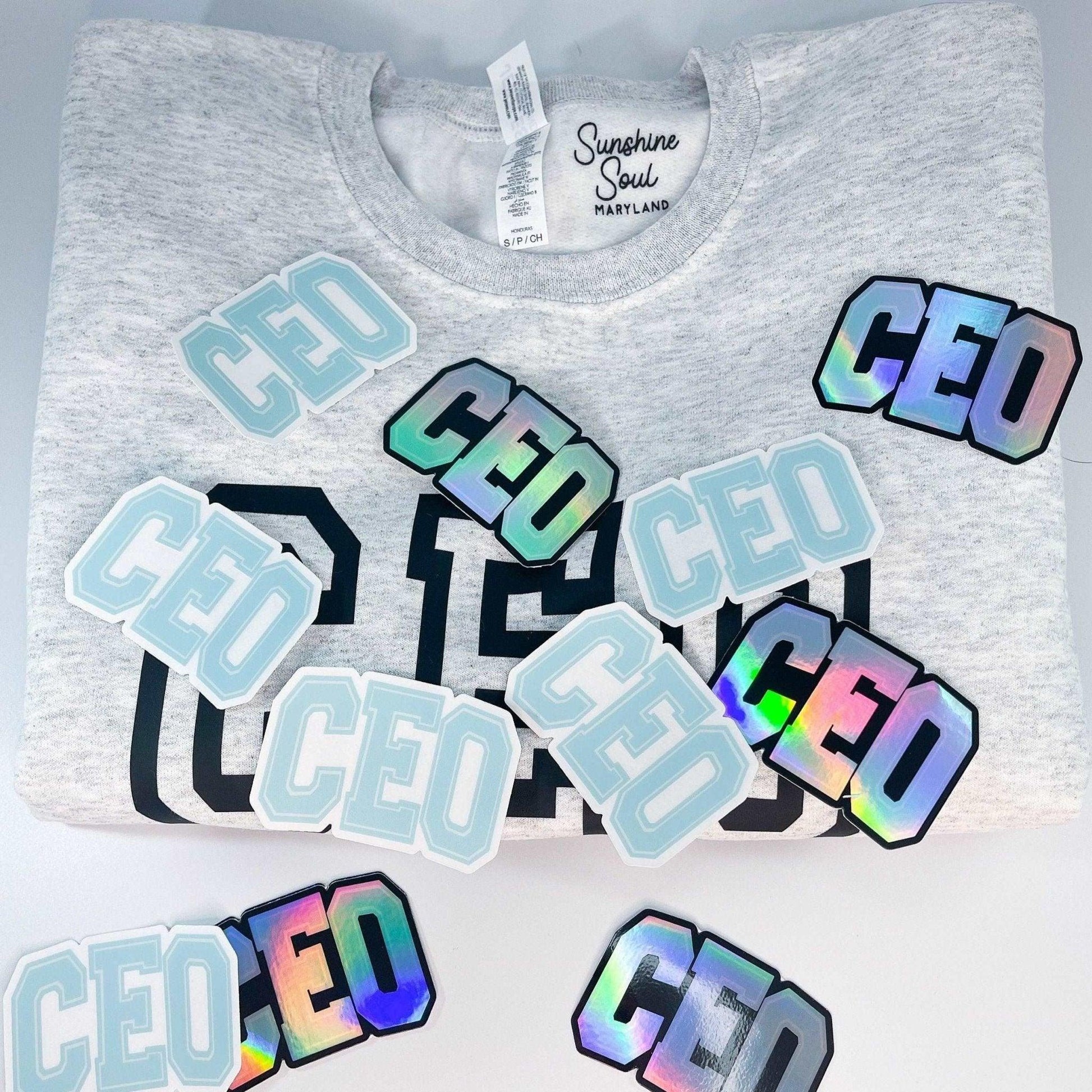 CEO Holographic Sticker - Sunshine Soul MD