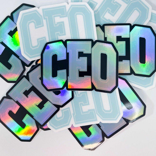 CEO Holographic Sticker - Sunshine Soul MD