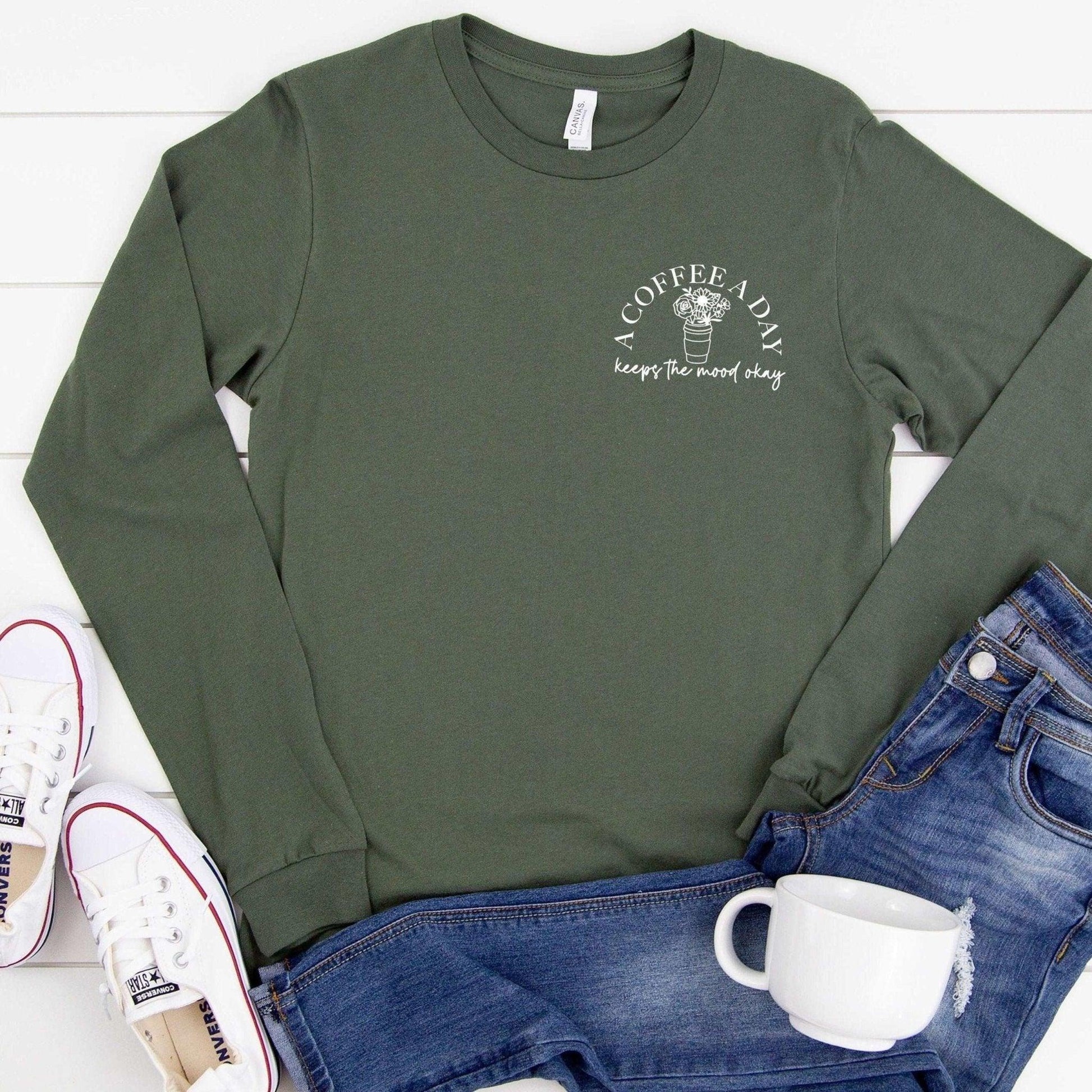 Coffee Lover Long Sleeve T-Shirt - Sunshine Soul MD