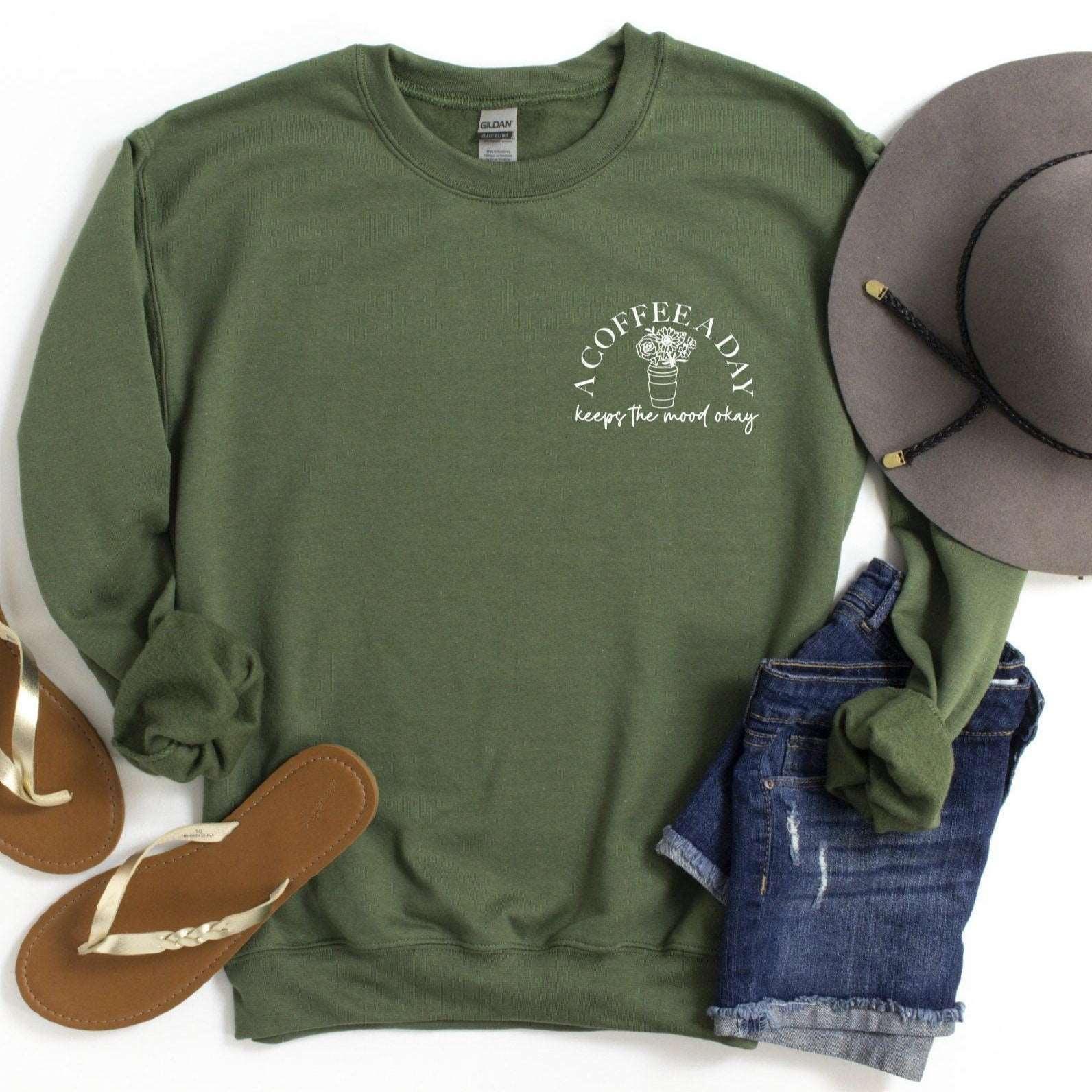 Coffee Lover Wildflower Sweatshirt - Sunshine Soul MD