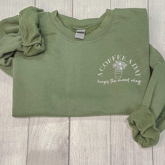 Coffee Lover Wildflower Sweatshirt - Sunshine Soul MD