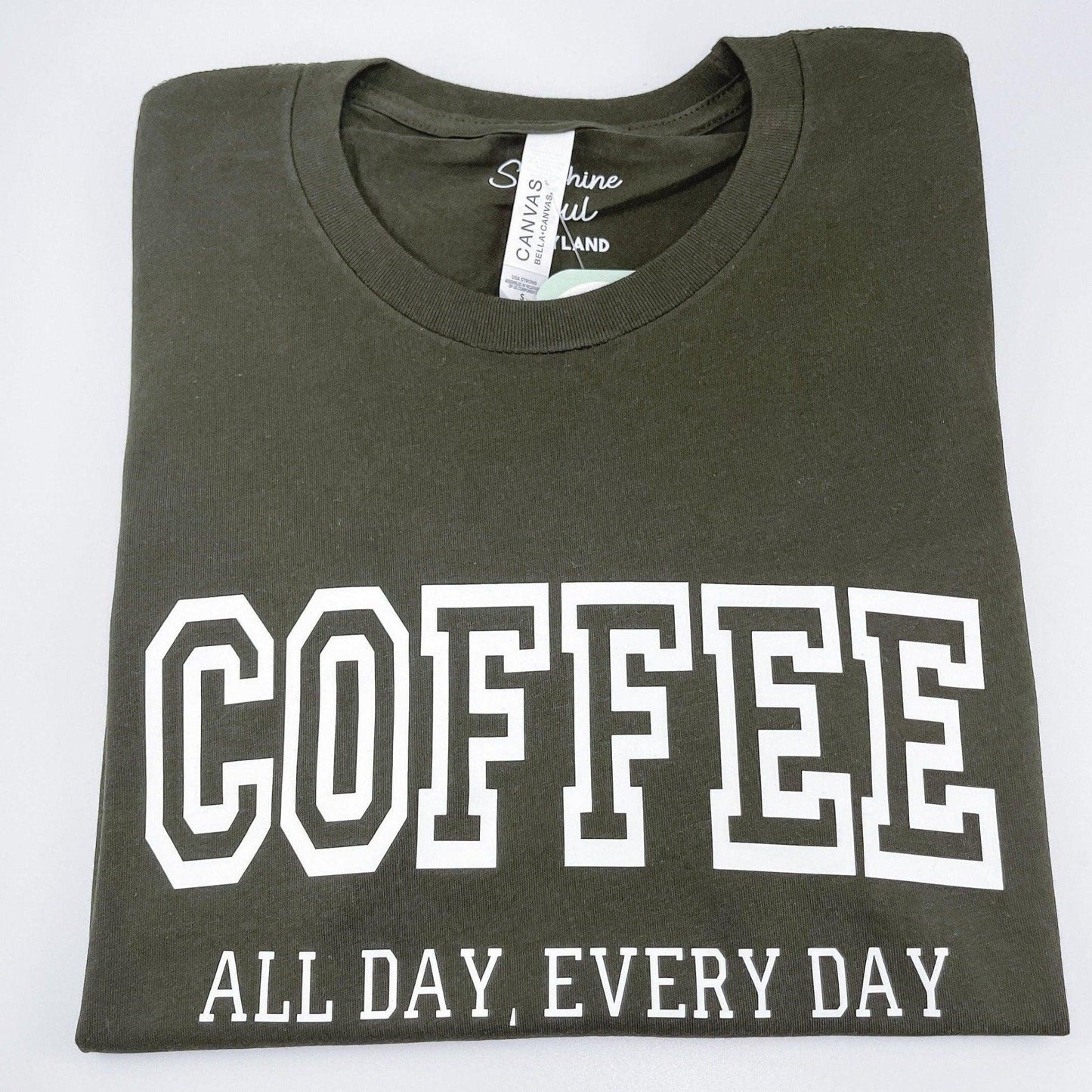 Coffee Varsity Shirt - Sunshine Soul MD