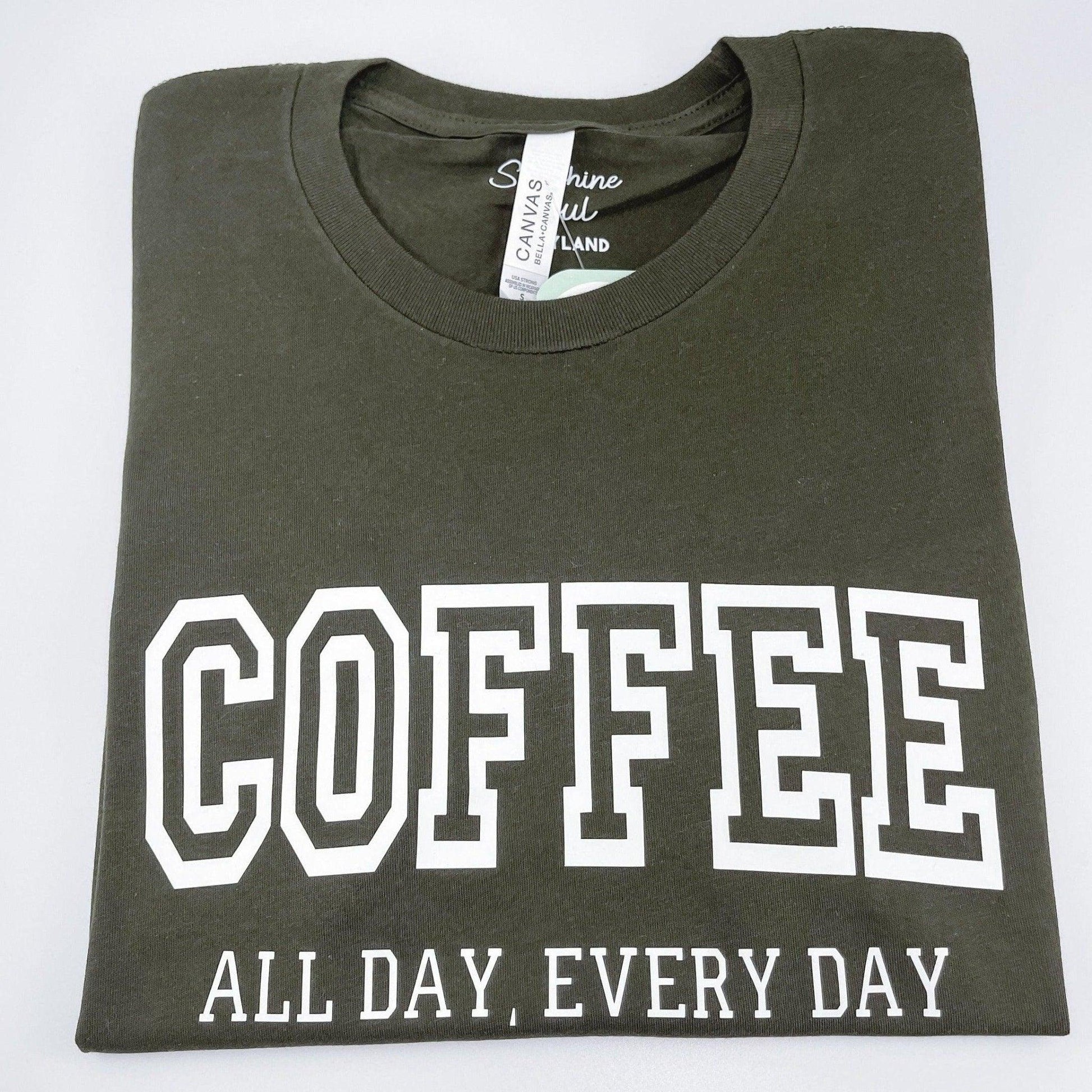 Coffee Varsity Shirt - Sunshine Soul MD