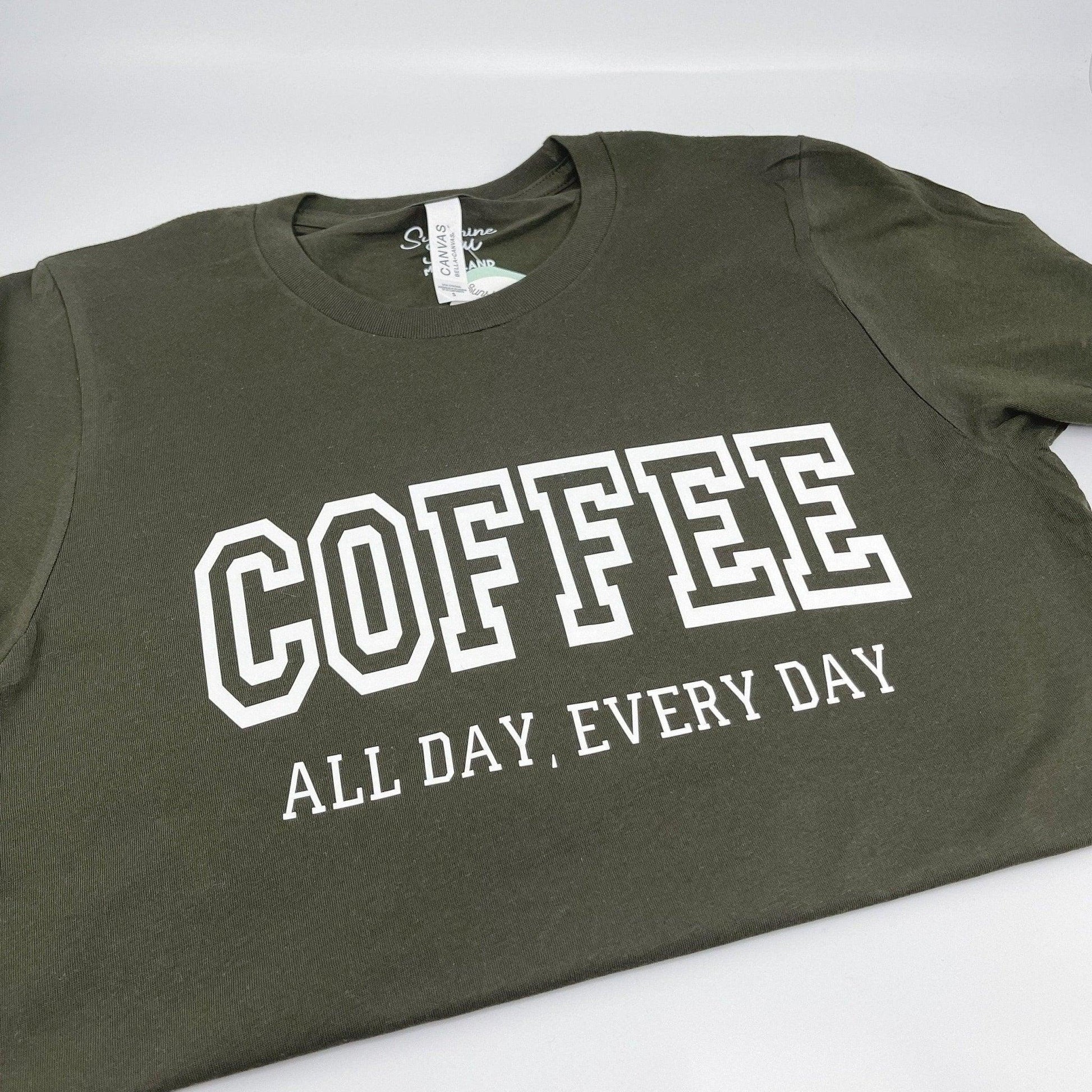 Coffee Varsity Shirt - Sunshine Soul MD