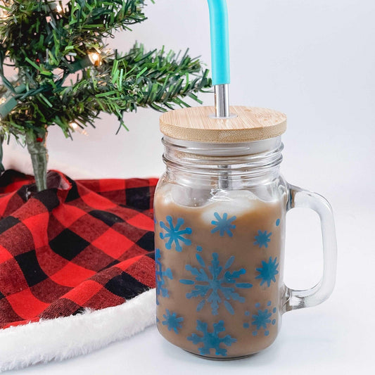 Color-changing Snowflake Glass Mug - Sunshine Soul MD