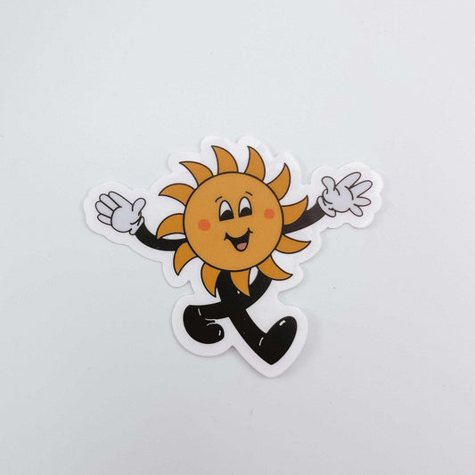 Dancing Sun Clear Sticker - Sunshine Soul MD