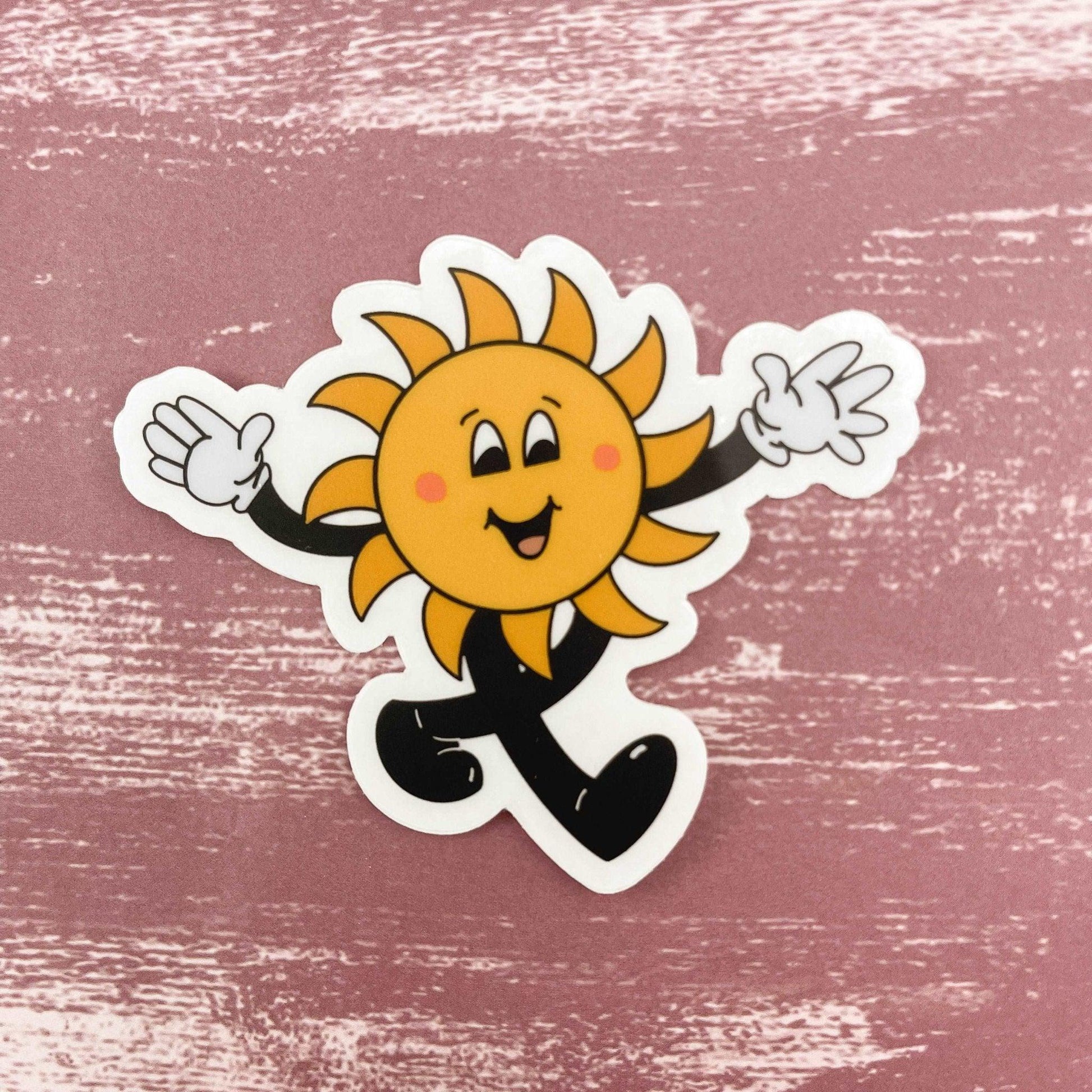 Dancing Sun Clear Sticker - Sunshine Soul MD