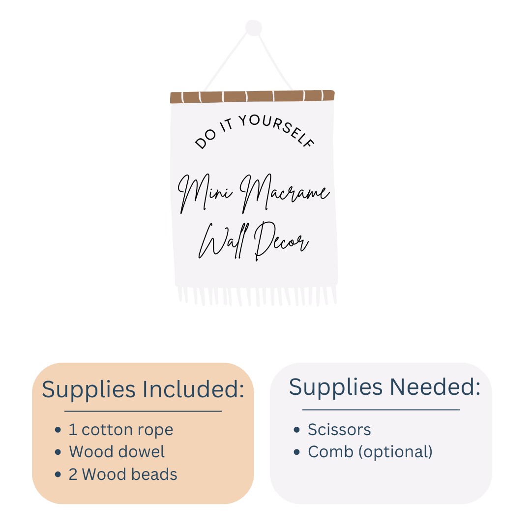 DIY Mini Macrame Decor Kit - Sunshine Soul MD