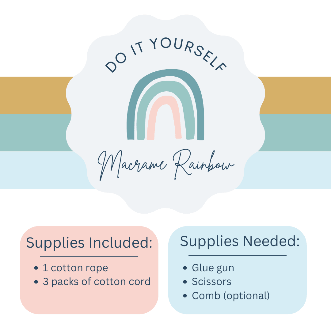 DIY Mini Macrame Rainbow Kit - Sunshine Soul MD