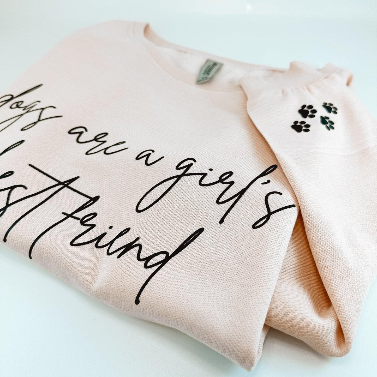 Dogs are a Girl's Best Friend Lightweight Crewneck - Sunshine Soul MD