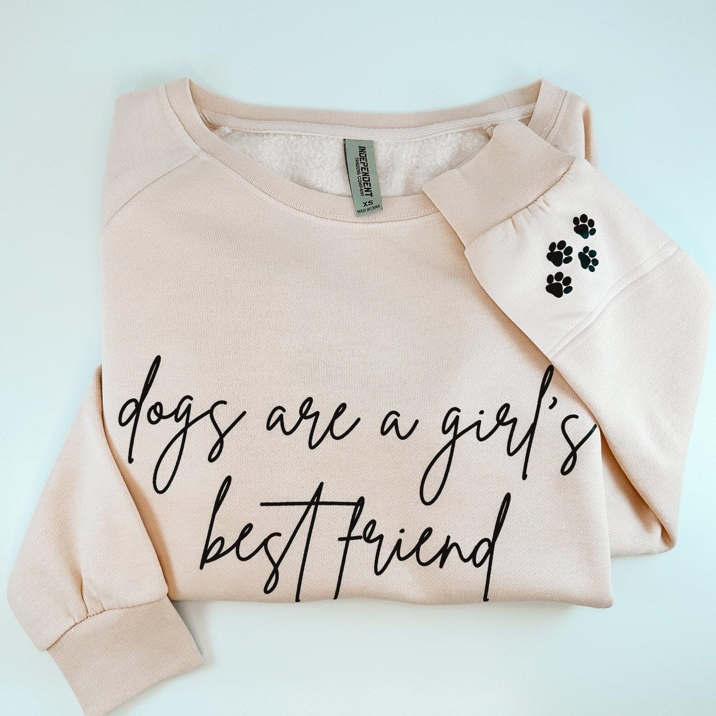 Dogs are a Girl's Best Friend Lightweight Crewneck - Sunshine Soul MD