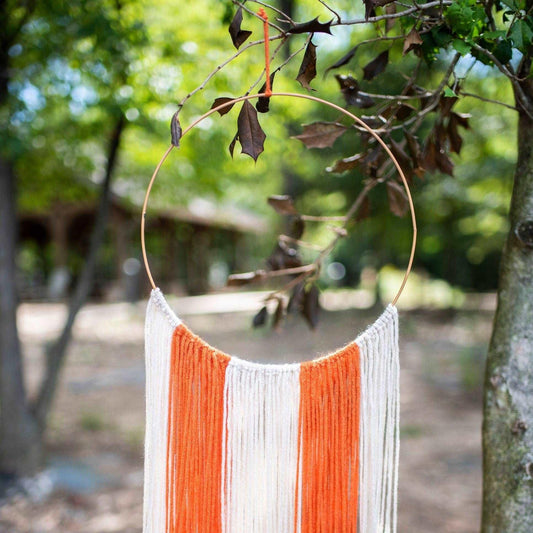Fall Colors Yarn Hoop Wall Hanging - Sunshine Soul MD