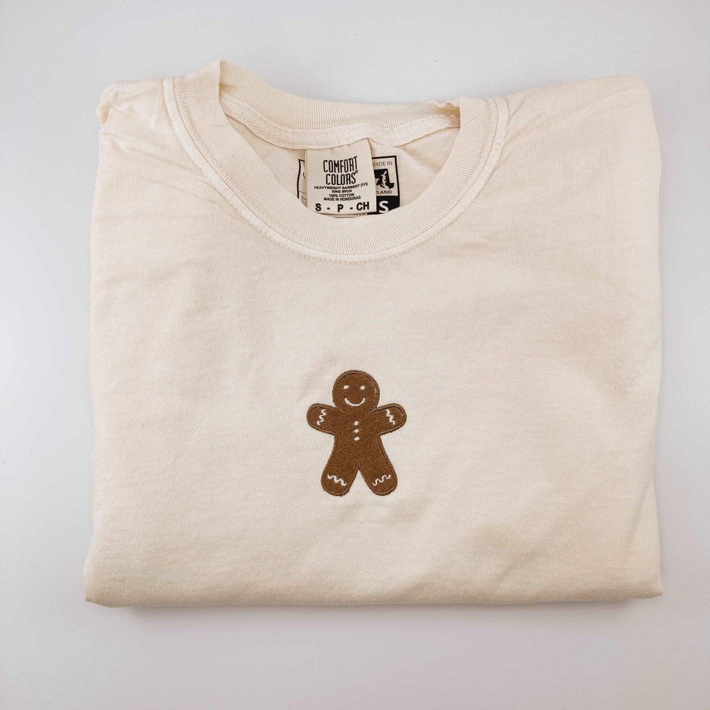 Gingerbread Embroidered Long Sleeve T-Shirt - Sunshine Soul MD