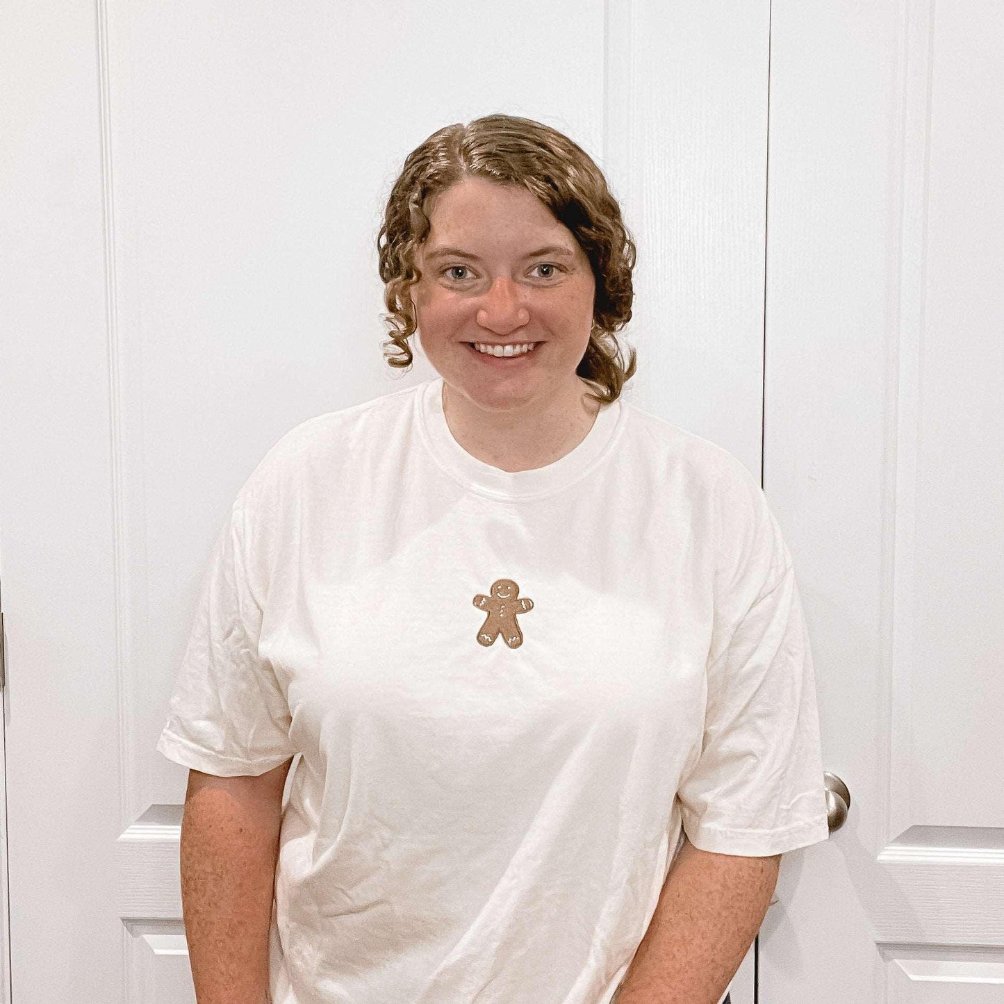 Gingerbread Embroidered T-Shirt - Sunshine Soul MD