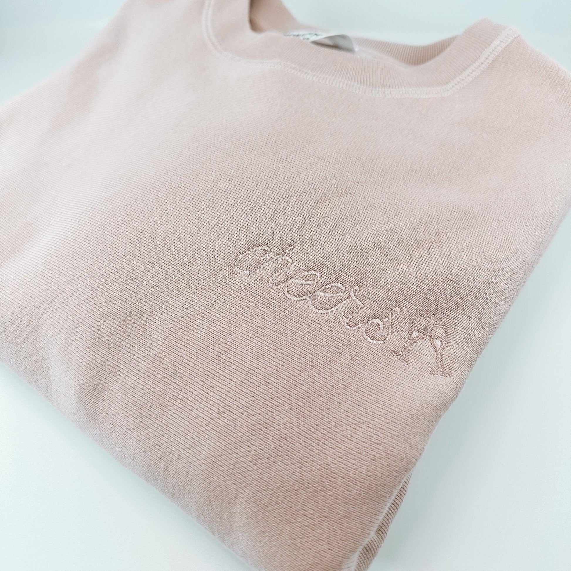 Heavyweight Cheers Embroidered Premium Crewneck - Sunshine Soul MD