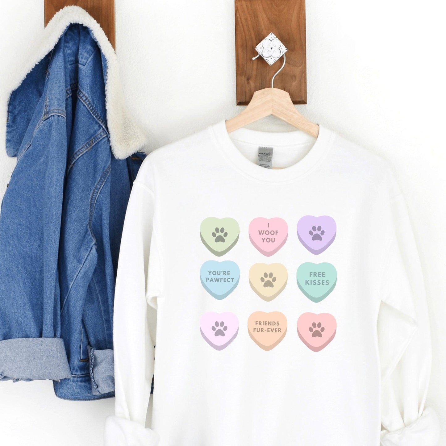 Candy Heart Sweatshirt - Sunshine Soul MD