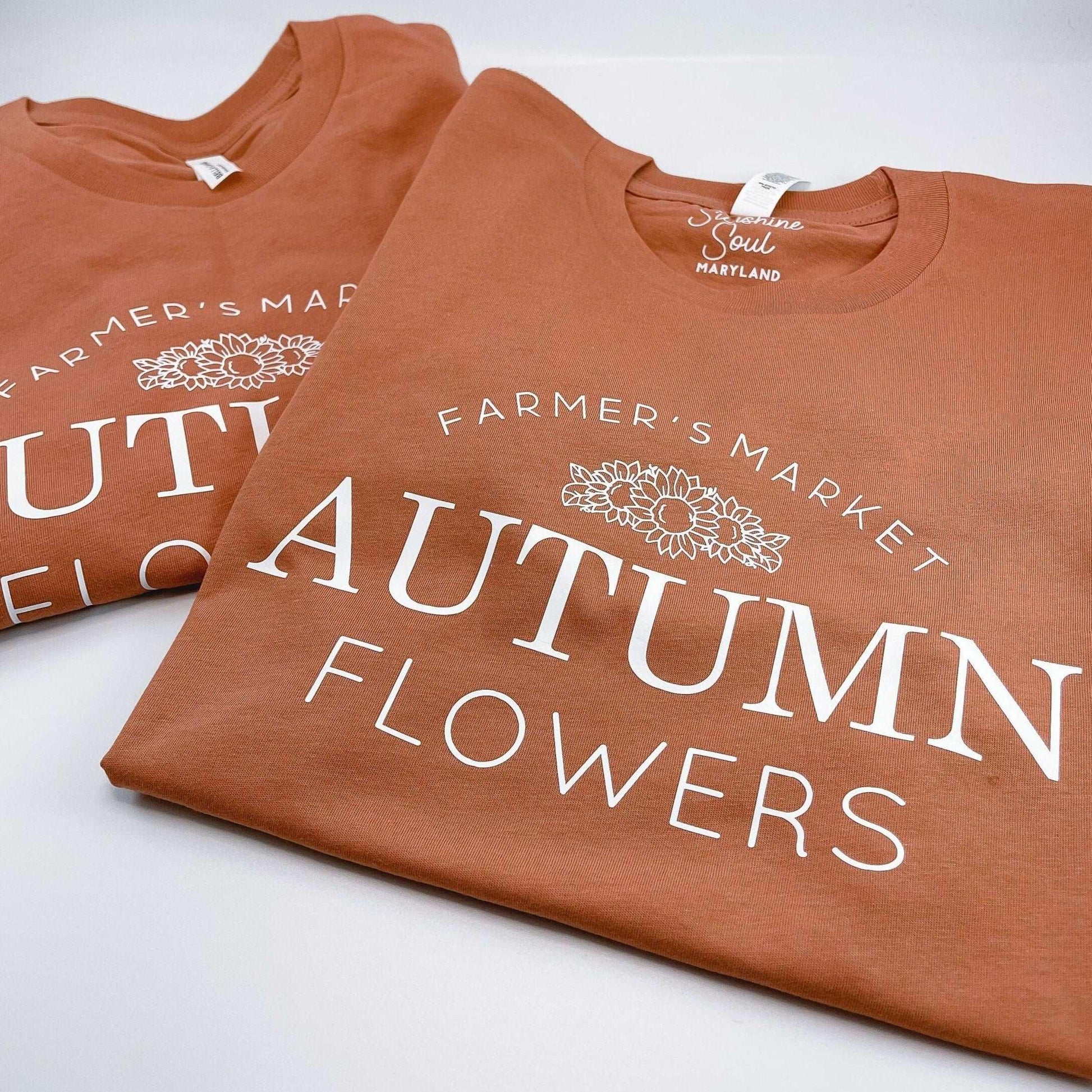 Autumn Flowers Long Sleeve T-Shirt - Sunshine Soul MD