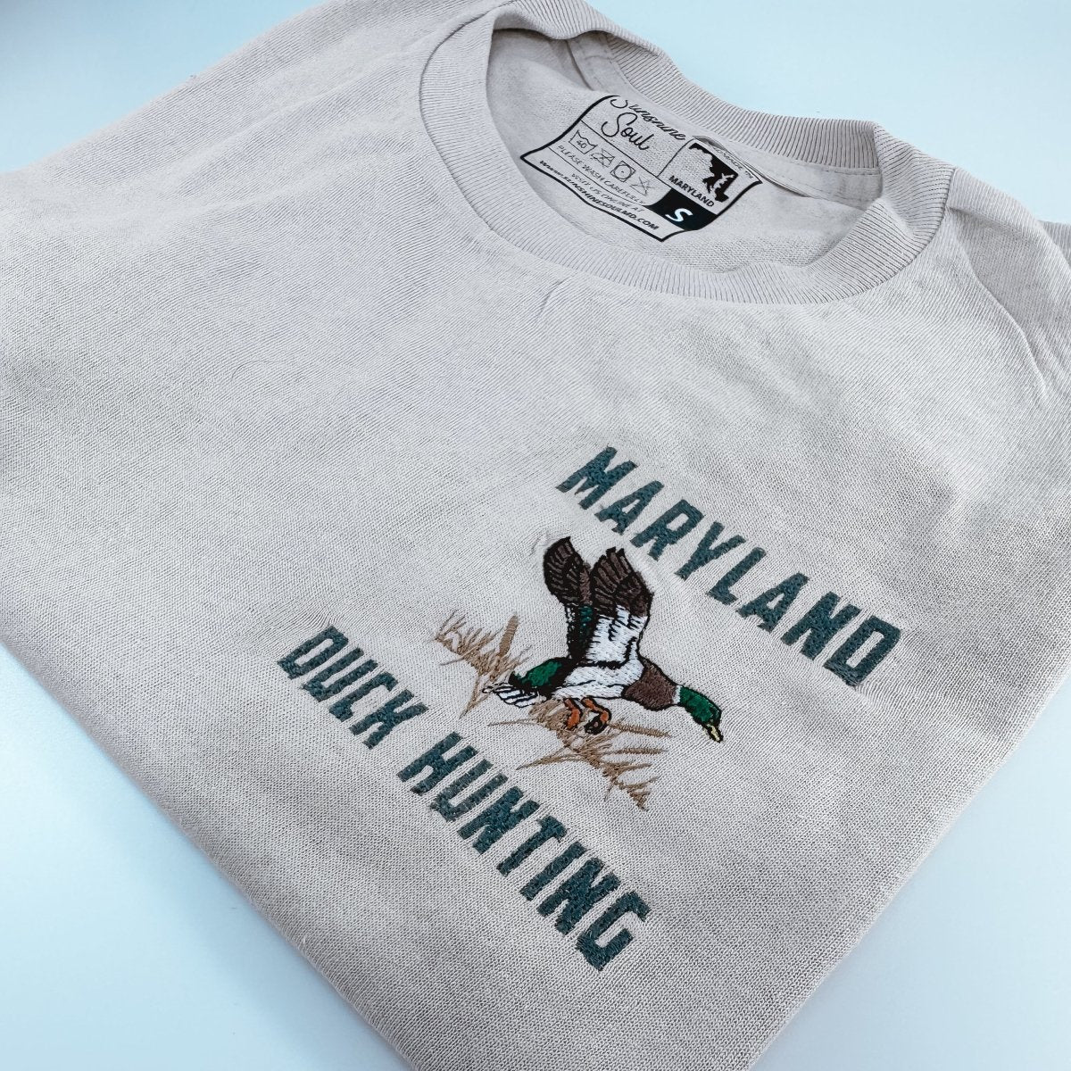 Maryland Duck Hunting Embroidered Shirt - Sunshine Soul MD