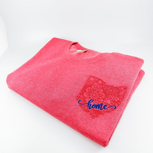 Ohio Embroidered Sweatshirt - Sunshine Soul MD