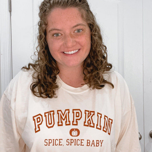 Pumpkin Spice Varsity T-Shirt - Sunshine Soul MD