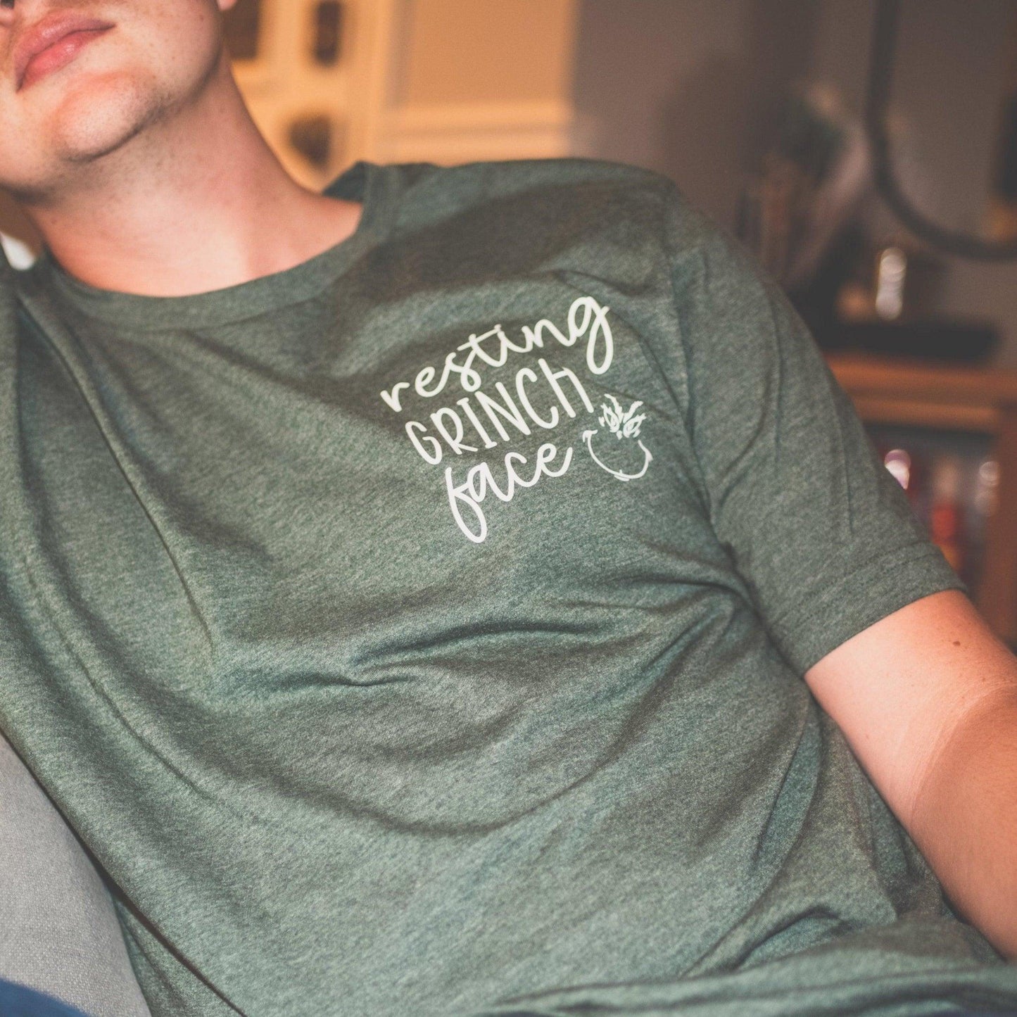Resting Grinch Face T-Shirt - Sunshine Soul MD
