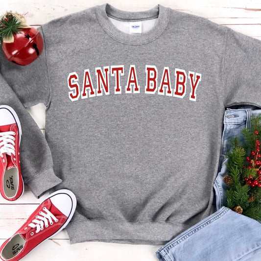 Santa Baby Sweatshirt - Sunshine Soul MD