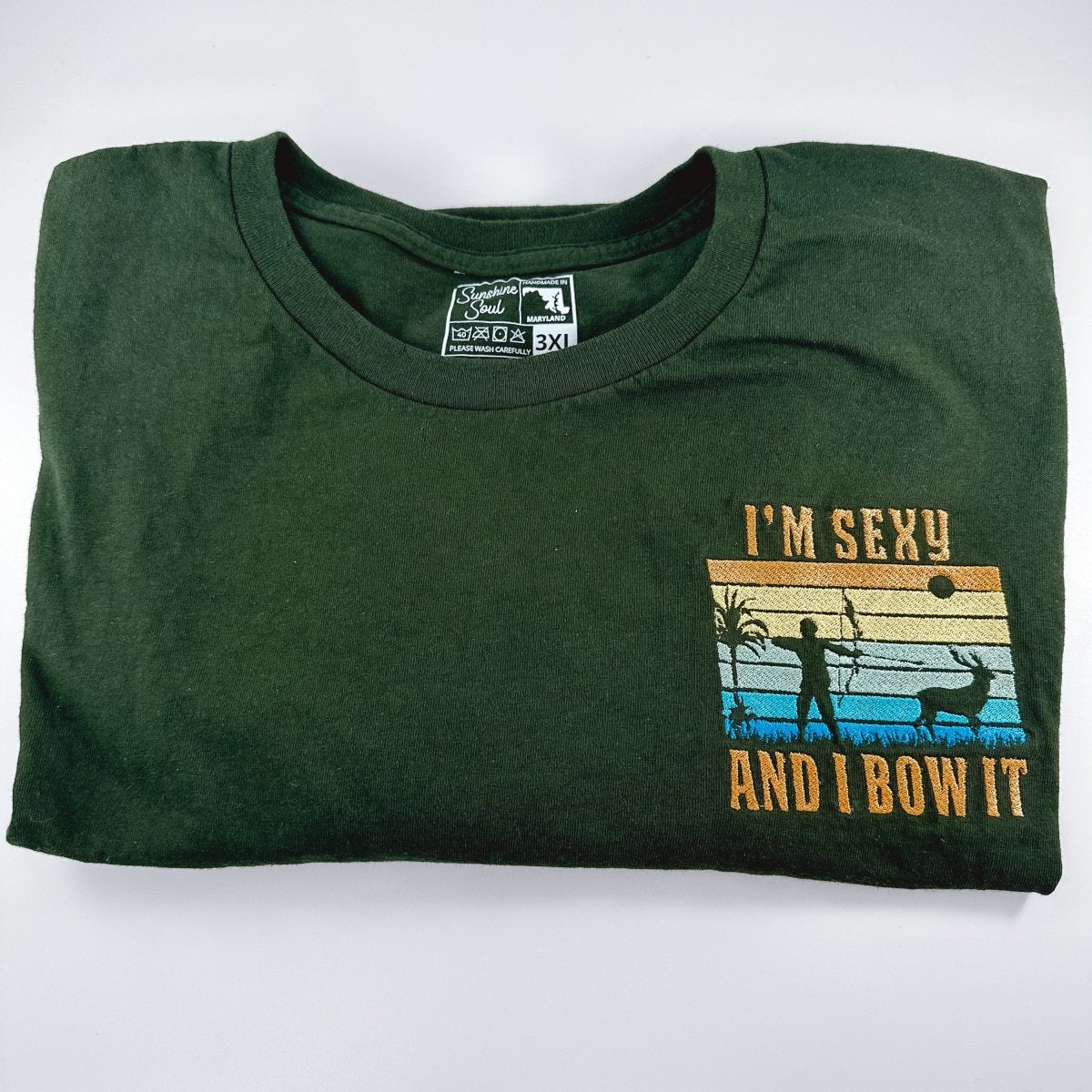 Sexy and I Bow It Embroidered Shirt - Sunshine Soul MD