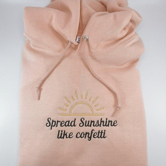 Spread Sunshine Like Confetti Embroidered Hoodie - Sunshine Soul MD