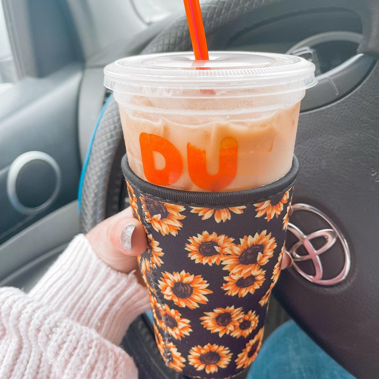 Sunflower Iced Coffee Sleeve - Sunshine Soul MD