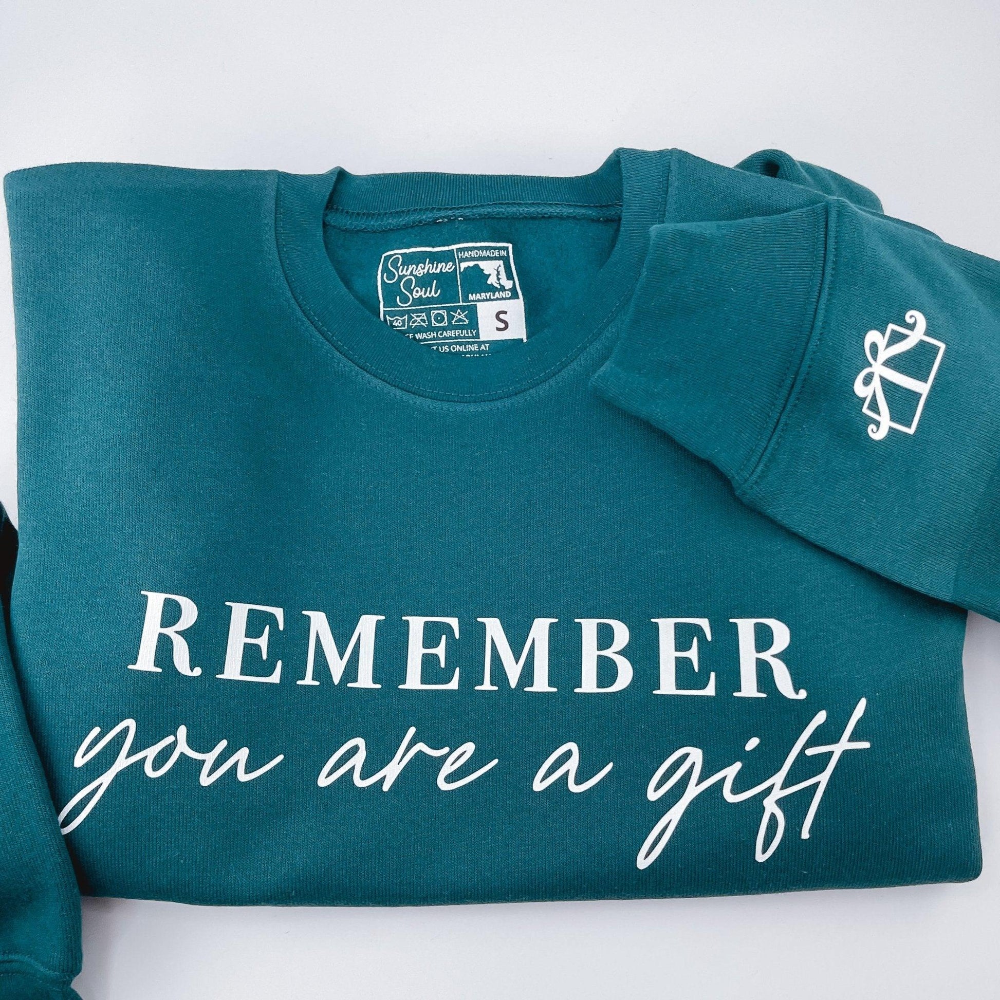You Are A Gift Crewneck - Sunshine Soul MD