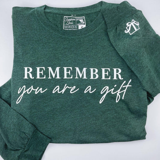 You Are A Gift Long Sleeve Shirt - Sunshine Soul MD