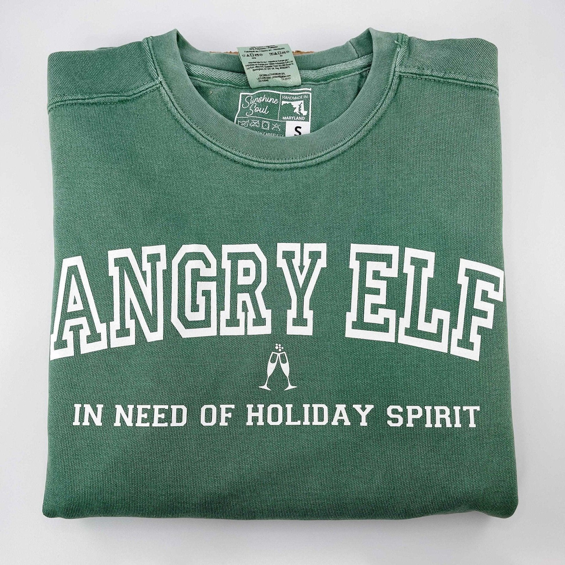 Angry Elf Sweatshirt - Sunshine Soul MD