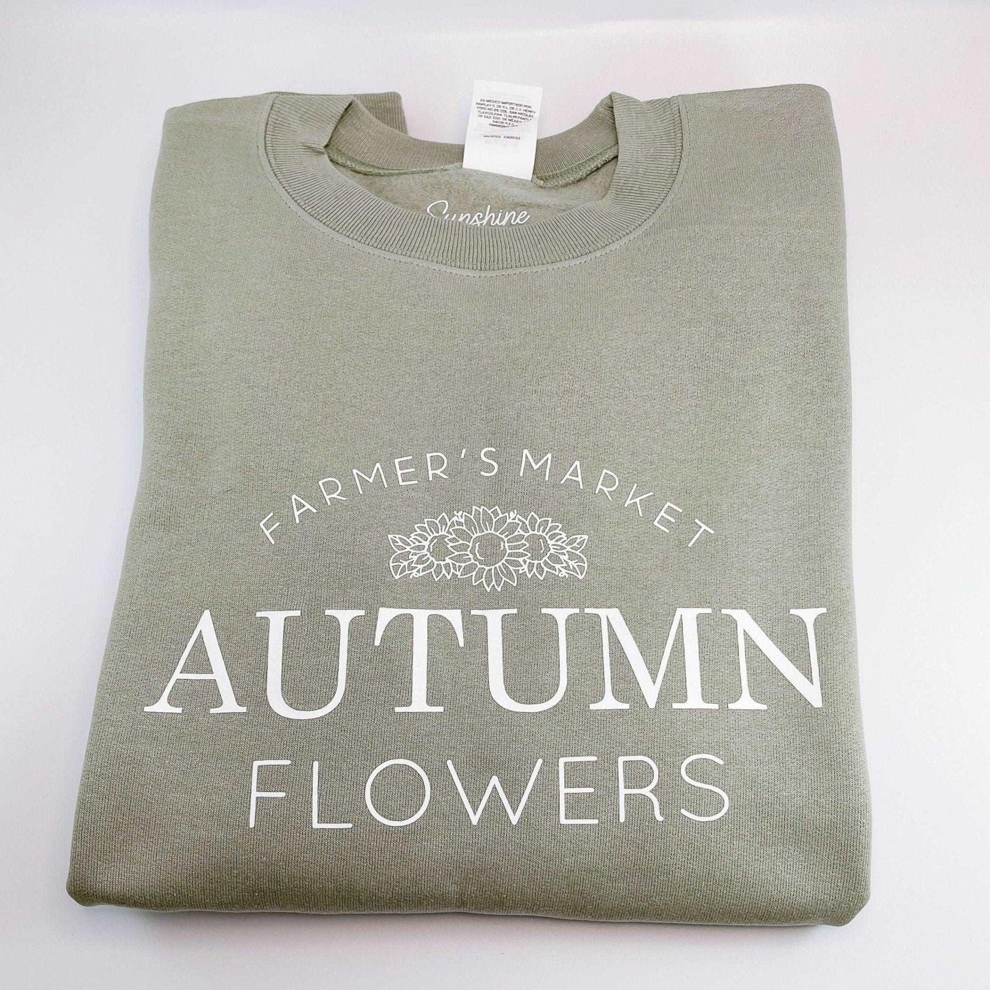 Autumn Flowers Crewneck Sweatshirt - Sunshine Soul MD