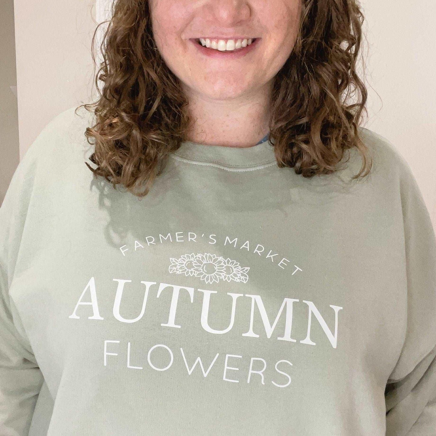 Autumn Flowers Crewneck Sweatshirt - Sunshine Soul MD