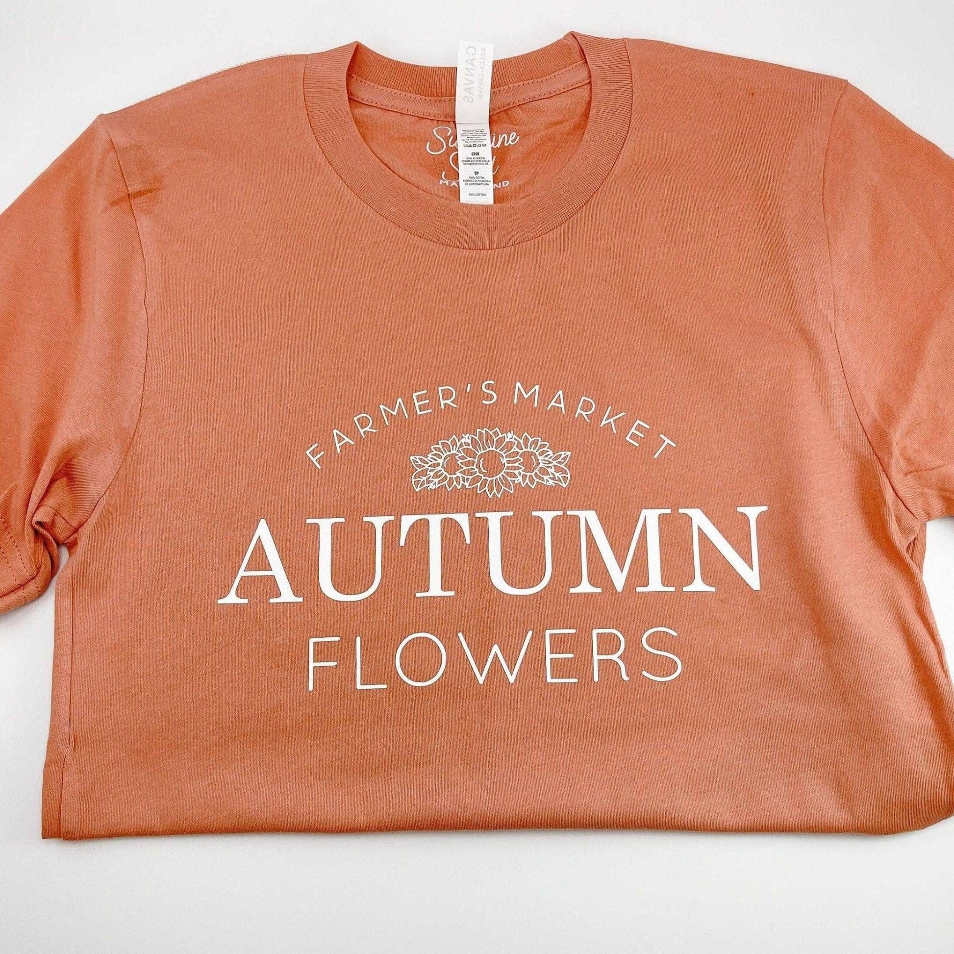Autumn Flowers Short Sleeve T-Shirt - Sunshine Soul MD