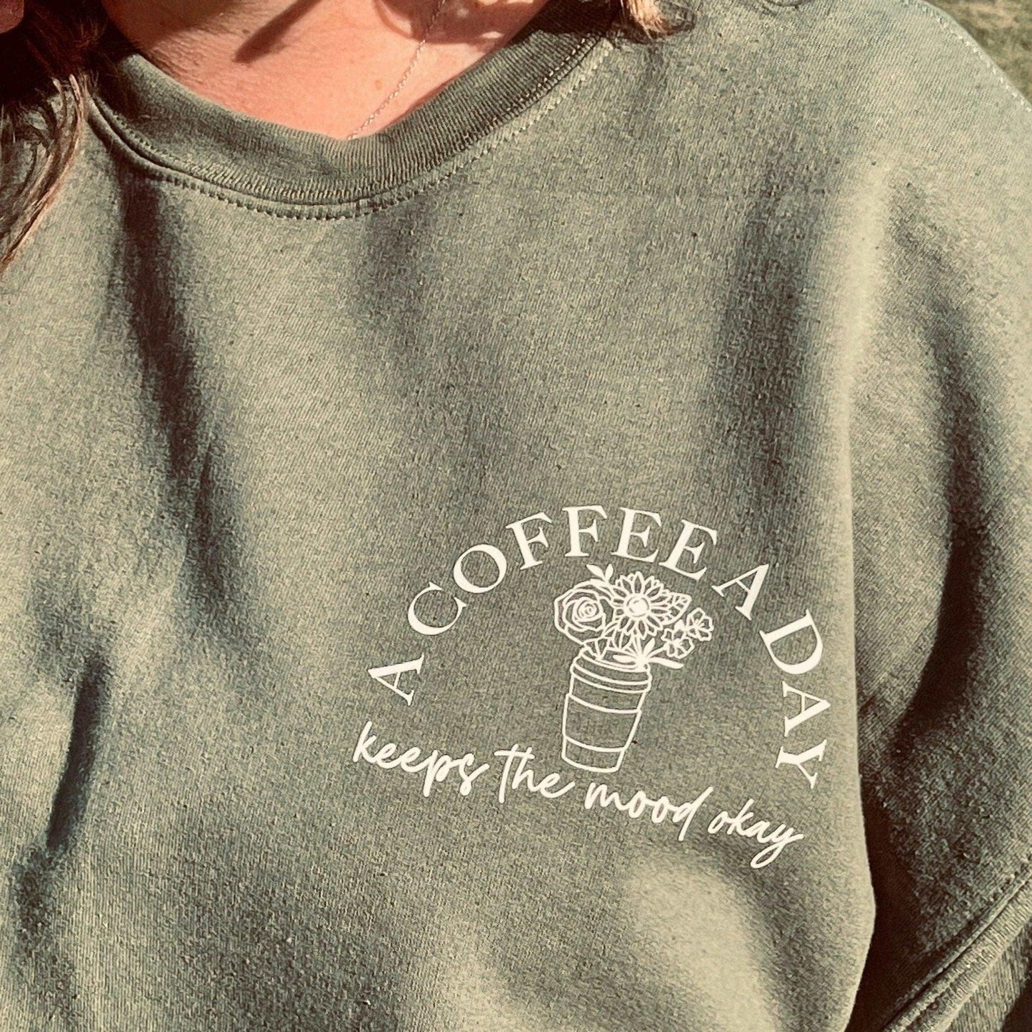 Coffee Lover Wildflower Sweatshirt - Sunshine Soul MD