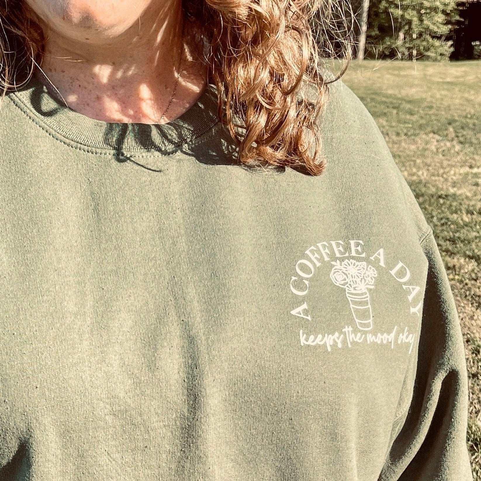 Coffee Lover Wildflower Sweatshirt - Sunshine Soul MD