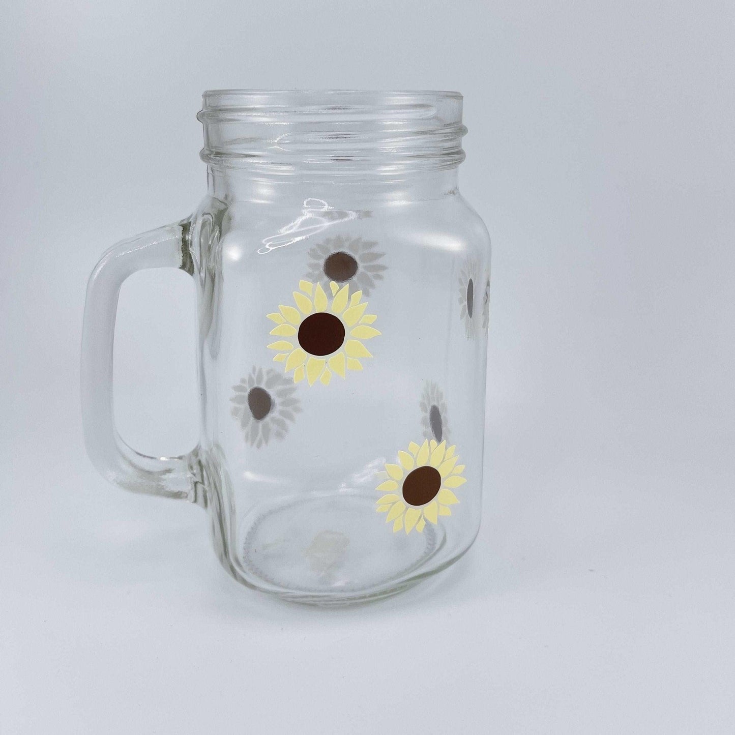 Color-changing Sunflower Glass Mug - Sunshine Soul MD