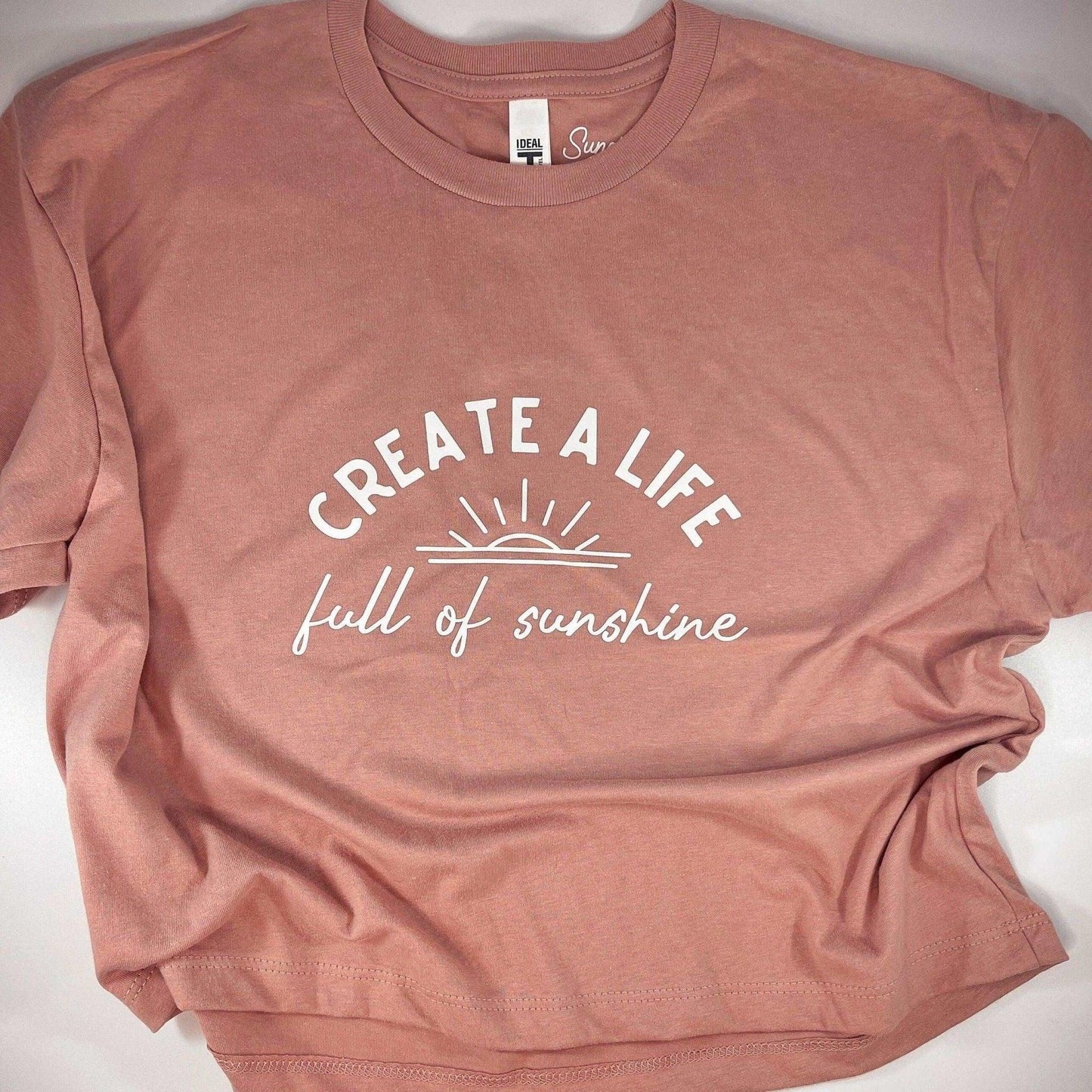 Create A Life Full Of Sunshine Crop Top - Sunshine Soul MD