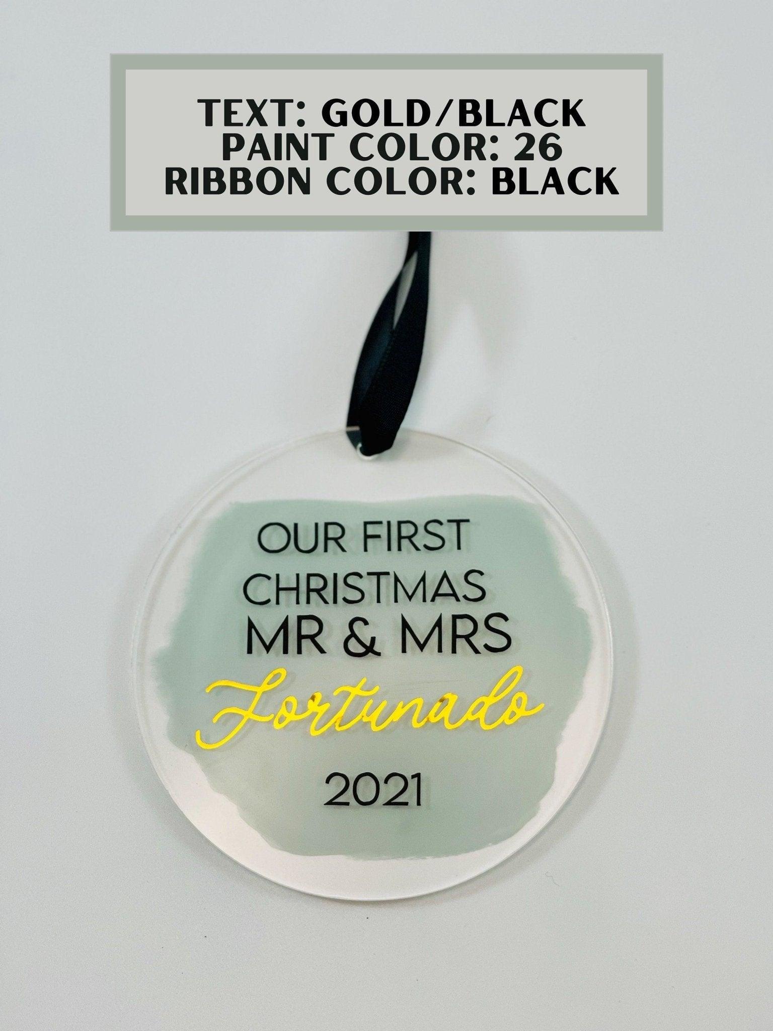Custom Our First Christmas Ornament - Sunshine Soul MD